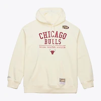 Men's Mitchell & Ness Cream Chicago Bulls Walk-Off Fleece Hoodie