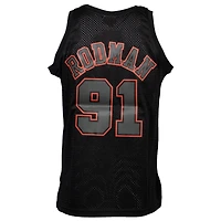 Maillot Chicago Bulls Hardwood Classics Swingman Mitchell & Ness pour homme Dennis Rodman noir