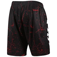 Men's Mitchell & Ness Dennis Rodman Black Chicago Bulls Hardwood Classics Player Burst Shorts