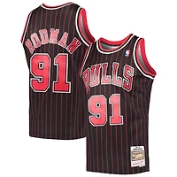 T-shirt rétro avec nom et numéro pour hommes, Mitchell & Ness, Dennis Rodman, Chicago Bulls, Hardwood Classics