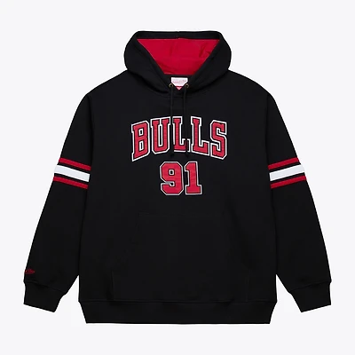 Men's Mitchell & Ness Dennis Rodman Black Chicago Bulls Name Number Hoodie