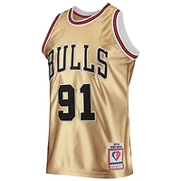 Mitchell & Ness Homme Dennis Rodman Or Chicago Bulls 75e Anniversaire 1997/98 Hardwood Classics Swingman Maillot