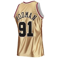 Mitchell & Ness Homme Dennis Rodman Or Chicago Bulls 75e Anniversaire 1997/98 Hardwood Classics Swingman Maillot