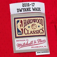Maillot Swingman Mitchell & Ness Dwyane Wade rouge Chicago Bulls 2016/17 Hardwood Classics pour hommes