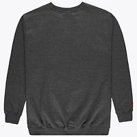 Men's Mitchell & Ness Heather Charcoal Chicago Bulls Hardwood Classics Big Tall Crewneck Sweatshirt