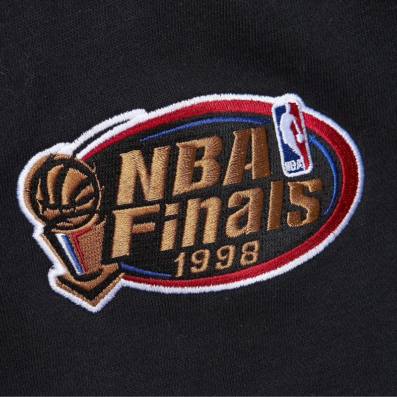 Sweat-shirt à capuche All Over 4.0 Chicago Bulls gris chiné Mitchell & Ness pour homme