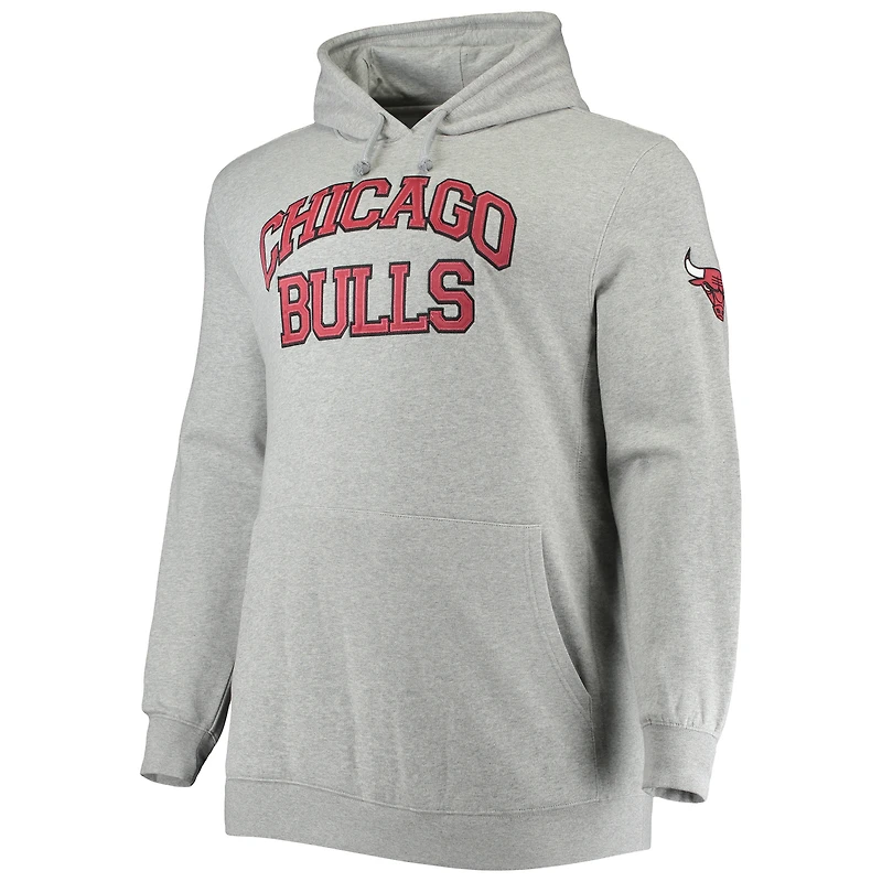 PRF BULLS HTHR HOMMES FALL 21 M&N HWC B&T THROWBACK PO HOODIE SWTMENXPO