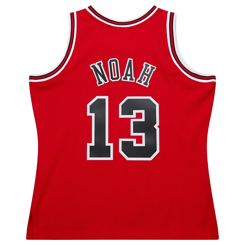 Men's Mitchell & Ness Joakim Noah Red Chicago Bulls 2013/14 Hardwood Classics Swingman Jersey