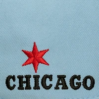 Casquette snapback Mitchell & Ness Chicago Bulls In the City Pro bleu clair/noir pour homme