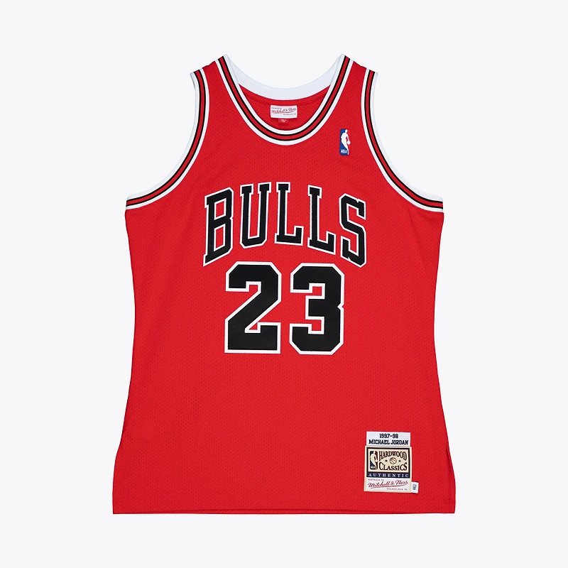 Men's Mitchell & Ness Michael Jordan Red Chicago Bulls 1997-98 Authentic Jersey