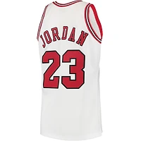 Maillot Chicago Bulls 1995 Hardwood Classics Mitchell & Ness pour Homme Michael Jordan Blanc Authentique