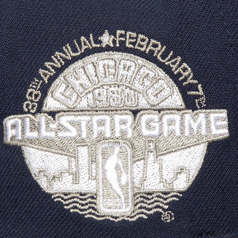 Men's Mitchell & Ness Navy/Gray Chicago Bulls Core III Snapback Hat