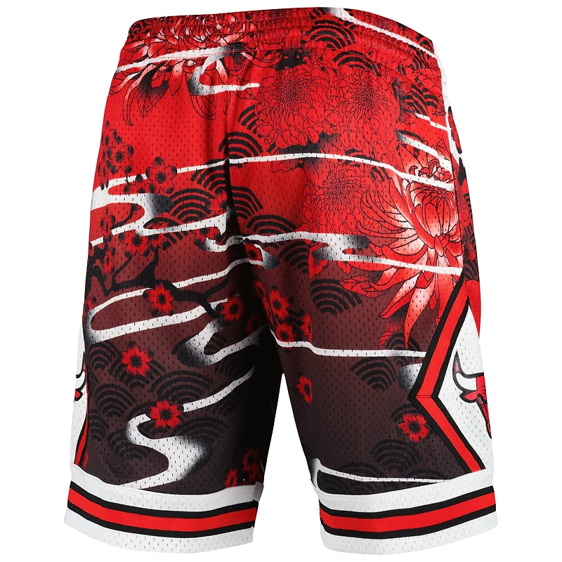Short Swingman du Nouvel An lunaire des Chicago Bulls de Mitchell & Ness rouge pour hommes
