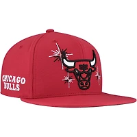 Casquette snapback Starlight Chicago Bulls rouge Mitchell & Ness pour homme