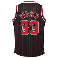Men's Mitchell & Ness Scottie Pippen Black Chicago Bulls Big Tall Hardwood Classics Swingman Jersey
