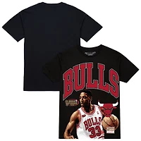 T-shirt Mitchell & Ness Scottie Pippen noir pour homme, Chicago Bulls, Hardwood Classics, Player Arch