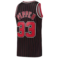 Maillot Swingman Mitchell & Ness Scottie Pippen noir Chicago Bulls Hardwood Classics pour homme