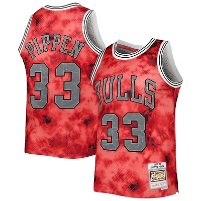 Maillot Homme Mitchell & Ness Scottie Pippen Rouge Chicago Bulls 1997/98 Galaxy Swingman