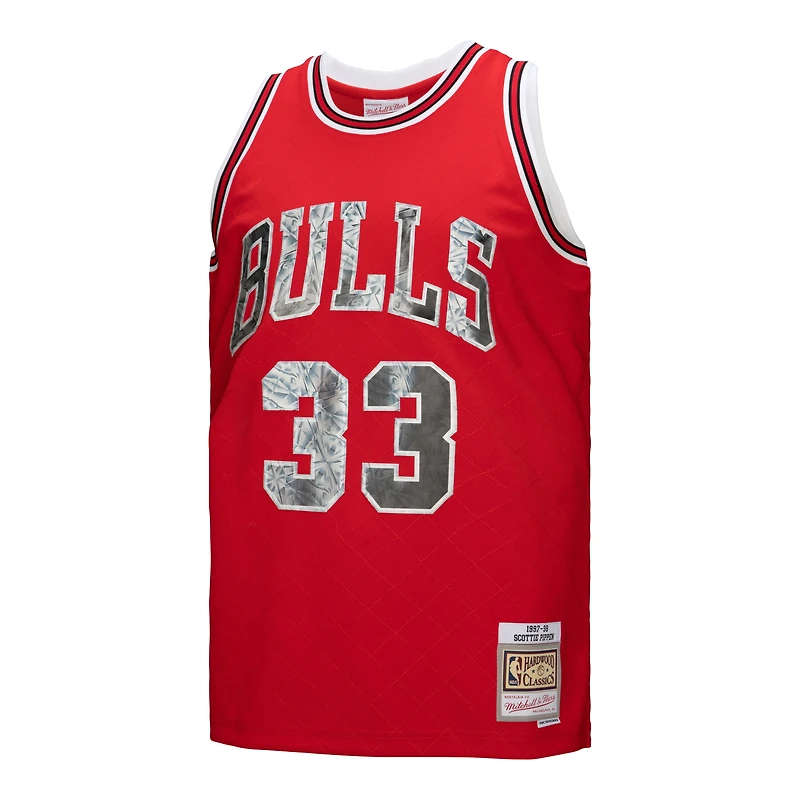Mitchell & Ness Scottie Pippen Red Chicago Bulls 1997/98 Hardwood Classics 75e anniversaire Diamond Swingman - Maillot