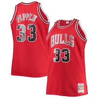 Men's Mitchell & Ness Scottie Pippen Red Chicago Bulls Big Tall 1997/98 NBA 75th Anniversary Diamond Swingman Jersey