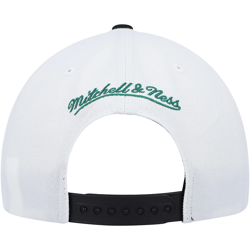 Casquette Snapback Day One des Chicago Bulls Mitchell & Ness blanc/vert pour hommes