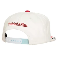 Casquette Snapback Mitchell & Ness pour hommes, blanc/rouge, Chicago Bulls Day 6