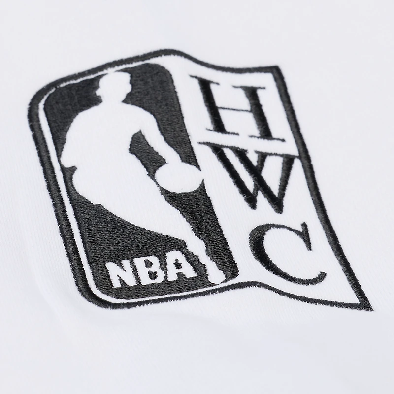 Sweat-shirt en polaire arctique Mitchell & Ness blanc Chicago Bulls Hardwood Classics pour homme
