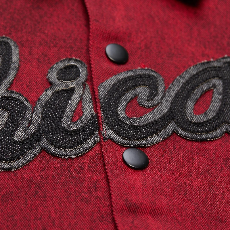 Chemise boutonnée Mitchell & Ness x Purple Brand pour homme, motif Chicago Bulls rouge