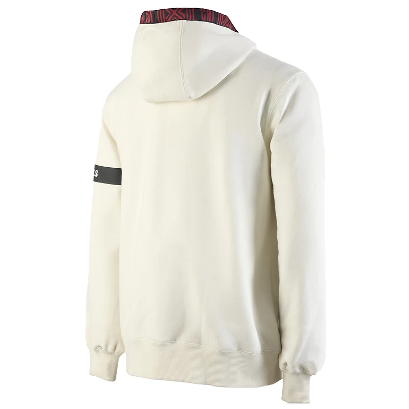 Men's NBA x Two Hype  Cream Chicago Bulls Culture & Hoops Collection Premium Pullover Hoodie