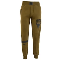 Pantalon de jogging NBA x Two Hype pour homme, collection Chicago Bulls, vert olive, qualité supérieure