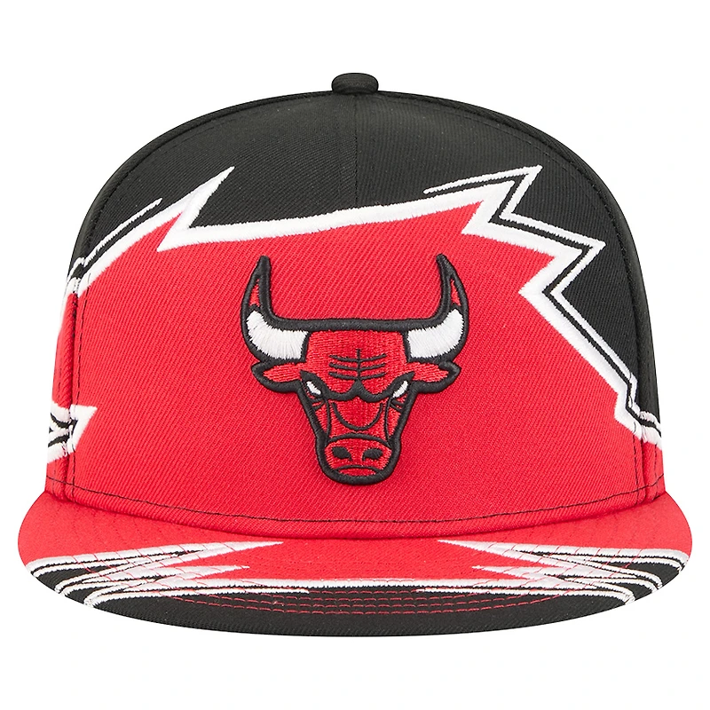 Men's New Era Black/Red Chicago Bulls Break 59FIFTY Fitted Hat