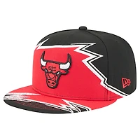 Casquette ajustée New Era Chicago Bulls Break 59FIFTY noire/rouge pour homme