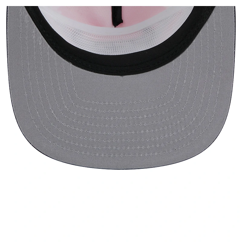 Men's New Era Black/Red Chicago Bulls Throwback Dye Golfer Snapback Hat