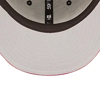 Casquette ajustée 59FIFTY Tip Off des Chicago Bulls New Era pour homme - Noir/rouge