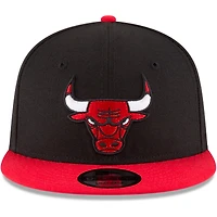 Men's New Era Black/Red Chicago Bulls Two-Tone 9FIFTY Adjustable Hat