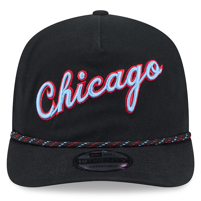 Casquette ajustable New Era Chicago Bulls City Edition 2025/26 19TWENTY noire pour homme