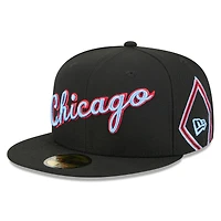 Casquette ajustée New Era Chicago Bulls City Edition 2025/26 pour homme, noire