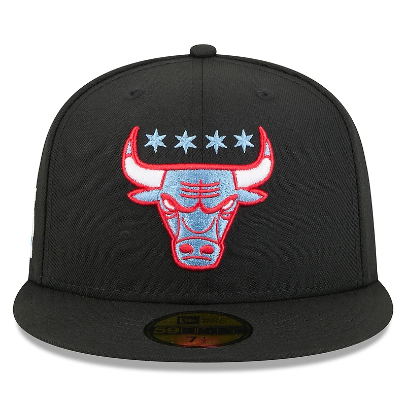Men's New Era Black Chicago Bulls 2025/26 City Edition Alternate 59FIFTY Fitted Hat