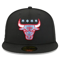 Men's New Era Black Chicago Bulls 2025/26 City Edition Alternate 59FIFTY Fitted Hat