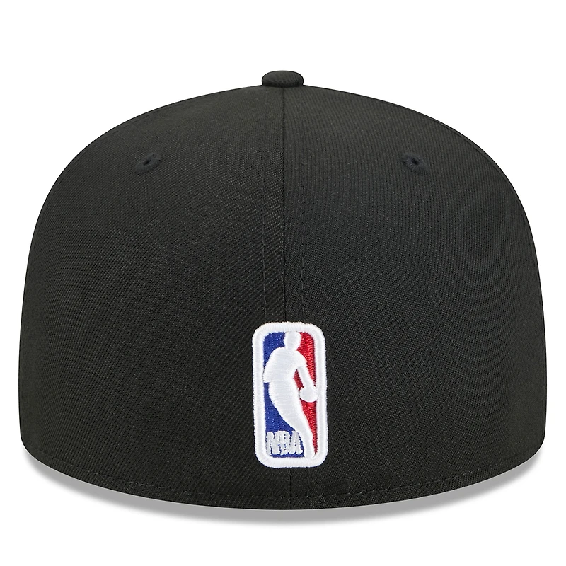 Casquette ajustée New Era Chicago Bulls City Edition Alternate 59FIFTY noire pour homme