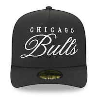 Casquette ajustée A-Frame 59FIFTY noire New Era pour homme, Chicago Bulls, draft NBA 2025