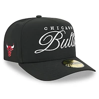 Casquette ajustée A-Frame 59FIFTY noire New Era pour homme, Chicago Bulls, draft NBA 2025
