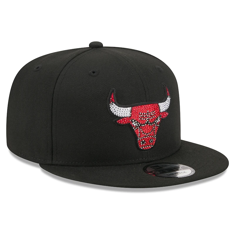 Men's New Era Black Chicago Bulls 2026 NBA Draft Crystal 9FIFTY Snapback Hat