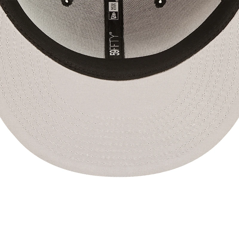 Men's New Era Black Chicago Bulls 6x NBA Finals Champions Crown 59FIFTY - Fitted Hat