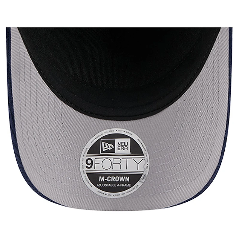 Casquette ajustable New Era 9FORTY Stock M-Crown noire des Chicago Bulls pour homme