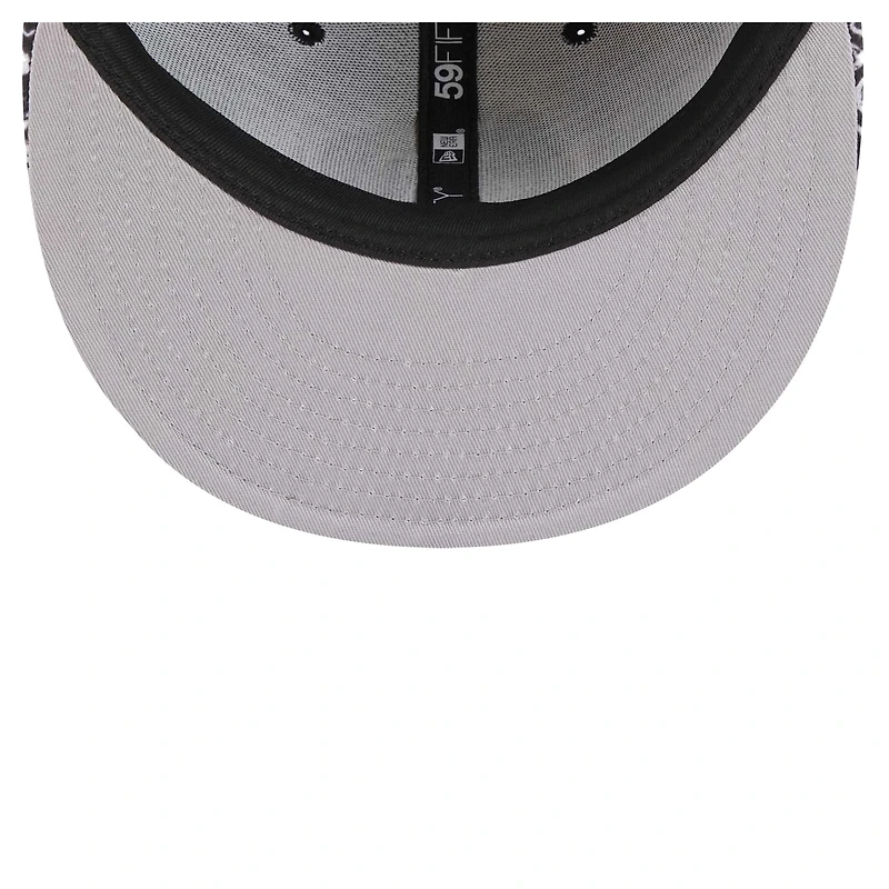 Casquette ajustée 59FIFTY à visière noire Chicago Bulls Coral Reef New Era pour homme