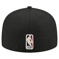 Men's New Era  Black Chicago Bulls Core Logo 59FIFTY Fitted Hat