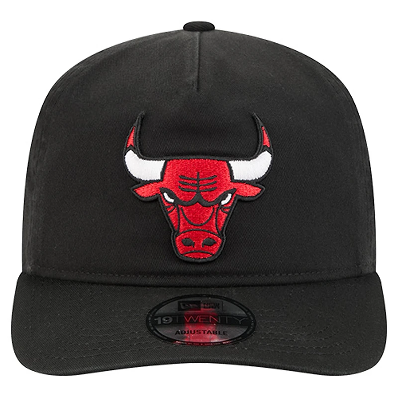 Casquette ajustable New Era Chicago Bulls 19TWENTY en coton noir pour homme