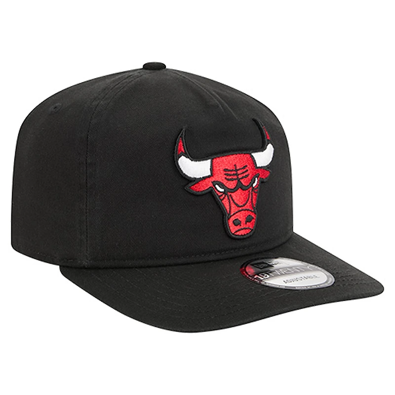 Men's New Era  Black Chicago Bulls Cotton 19TWENTY Adjustable Hat