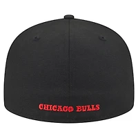 Men's New Era  Black Chicago Bulls Deceptor 59FIFTY Fitted Hat